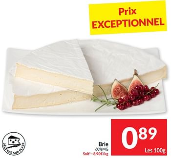 Promotions Brie - Produit maison - Intermarche - Valide de 14/05/2024 à 20/05/2024 chez Intermarche