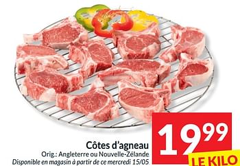Promotions Côtes d’agneau - Produit maison - Intermarche - Valide de 14/05/2024 à 20/05/2024 chez Intermarche