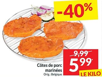 Promotions Côtes de porc marinées - Produit maison - Intermarche - Valide de 14/05/2024 à 20/05/2024 chez Intermarche