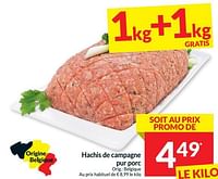 Promotions Hachis de campagne pur porc - Produit maison - Intermarche - Valide de 14/05/2024 à 20/05/2024 chez Intermarche