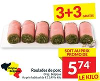 Promotions Roulades de porc - Produit maison - Intermarche - Valide de 14/05/2024 à 20/05/2024 chez Intermarche