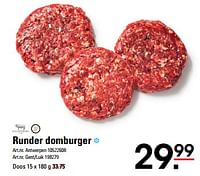 Promoties Runder domburger - Kaldenberg - Geldig van 16/05/2024 tot 03/06/2024 bij Sligro