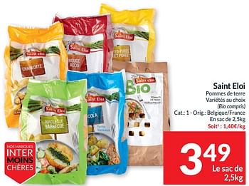 Promotions Saint eloi pommes de terre - Saint Eloi - Valide de 14/05/2024 à 20/05/2024 chez Intermarche