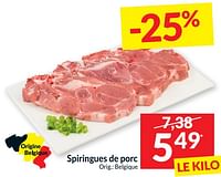 Promotions Spiringues de porc - Produit maison - Intermarche - Valide de 14/05/2024 à 20/05/2024 chez Intermarche