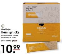 Promoties Honingsticks - Alex Meijer - Geldig van 16/05/2024 tot 03/06/2024 bij Sligro