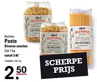 Promoties Pasta - Rummo - Geldig van 16/05/2024 tot 03/06/2024 bij Sligro
