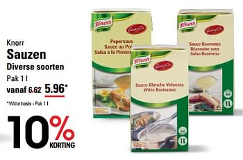 Promoties Sauzen - Knorr - Geldig van 16/05/2024 tot 03/06/2024 bij Sligro