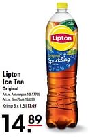 Promoties Ice tea original - Lipton - Geldig van 16/05/2024 tot 03/06/2024 bij Sligro
