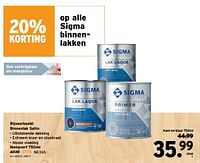 Promoties Binnenlak satin kant en klaar - Sigma - Geldig van 15/05/2024 tot 21/05/2024 bij Gamma