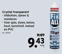 Fix all crystal transparant-Soudal