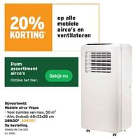 Promoties Mobiele airco vegas - Huismerk - Gamma - Geldig van 15/05/2024 tot 21/05/2024 bij Gamma