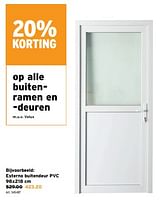Promoties Esterno buitendeur pvc - Huismerk - Gamma - Geldig van 15/05/2024 tot 21/05/2024 bij Gamma