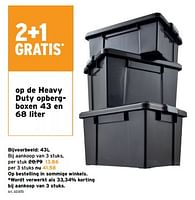 Promoties Heavy duty opbergboxen - Huismerk - Gamma - Geldig van 15/05/2024 tot 21/05/2024 bij Gamma