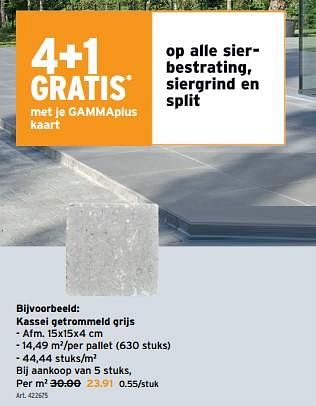 Promoties Kassei getrommeld - Huismerk - Gamma - Geldig van 15/05/2024 tot 21/05/2024 bij Gamma
