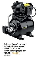 Promoties Kärcher hydrofoorpomp bp 3.200 home - Kärcher - Geldig van 15/05/2024 tot 21/05/2024 bij Gamma