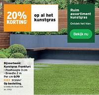 Promoties Kunstgras frankfurt - Huismerk - Gamma - Geldig van 15/05/2024 tot 21/05/2024 bij Gamma
