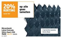 Lamel colorado zwart c50-Huismerk - Gamma