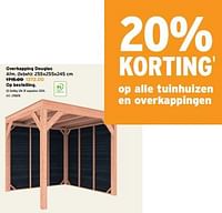 Promoties Overkapping douglas - Huismerk - Gamma - Geldig van 15/05/2024 tot 21/05/2024 bij Gamma