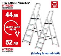 Promoties Trapladder classic 5 treden - Huismerk - Hubo  - Geldig van 15/05/2024 tot 26/05/2024 bij Hubo