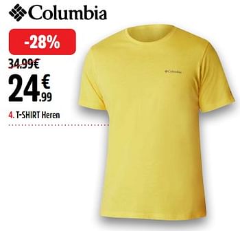 Promoties T shirt heren - Columbia - Geldig van 13/05/2024 tot 31/05/2024 bij Intersport