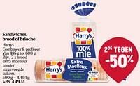 Promoties Brood extra moelleux zonder toegevoegde suikers - Harry's - Geldig van 16/05/2024 tot 22/05/2024 bij Delhaize