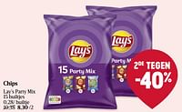 Promoties Chips lay’s party mix - Lay's - Geldig van 16/05/2024 tot 22/05/2024 bij Delhaize