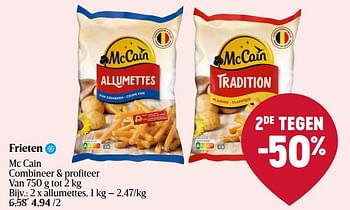 Promoties Frieten allumettes - Mc Cain - Geldig van 16/05/2024 tot 22/05/2024 bij Delhaize