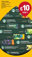 Promoties Koffie in capsules house blend lungo - Starbucks - Geldig van 16/05/2024 tot 22/05/2024 bij Delhaize