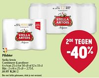 Promoties Pilsbier - Stella Artois - Geldig van 16/05/2024 tot 22/05/2024 bij Delhaize