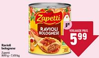 Ravioli bolognese-Zapetti