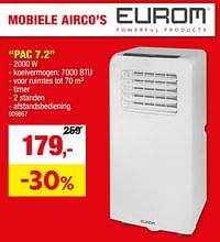 Eurom mobiele airco pac 7.2-Eurom