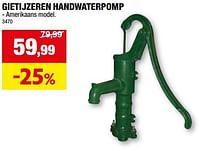 Promoties Gietijzeren handwaterpomp - Huismerk - Hubo  - Geldig van 15/05/2024 tot 26/05/2024 bij Hubo