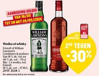 Promoties Wodka, red, eristoff - Eristoff - Geldig van 16/05/2024 tot 22/05/2024 bij Delhaize