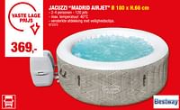 Promoties Jacuzzi madrid airjet - BestWay - Geldig van 15/05/2024 tot 26/05/2024 bij Hubo