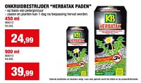 Promoties Onkruidbestrijder herbatak paden - KB - Geldig van 15/05/2024 tot 26/05/2024 bij Hubo
