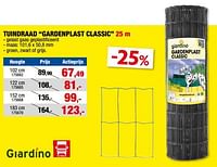 Promoties Tuindraad gardenplast classic - Giardino - Geldig van 15/05/2024 tot 26/05/2024 bij Hubo
