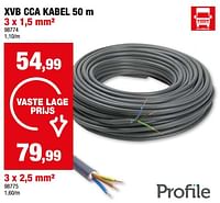 Promoties Xvb cca kabel - Profile - Geldig van 15/05/2024 tot 26/05/2024 bij Hubo