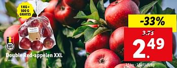 Promoties Double red-appelen xxl - Huismerk - Lidl - Geldig van 22/05/2024 tot 28/05/2024 bij Lidl