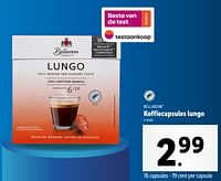 Promoties Koffiecapsules lungo - Bellarom - Geldig van 22/05/2024 tot 28/05/2024 bij Lidl