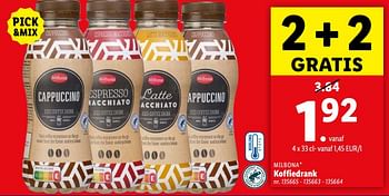 Promoties Koffiedrank - Milbona - Geldig van 22/05/2024 tot 28/05/2024 bij Lidl