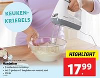 Promoties Silvercrest kitchen tools handmixer - SilverCrest - Geldig van 22/05/2024 tot 28/05/2024 bij Lidl