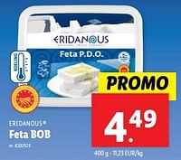 Promoties Feta bob - Eridanous - Geldig van 22/05/2024 tot 28/05/2024 bij Lidl