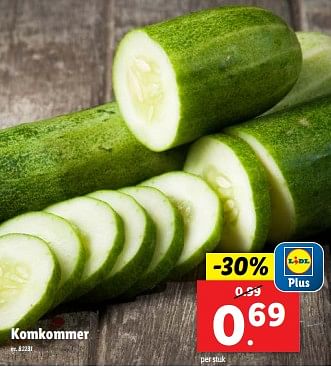 Promoties Komkommer - Huismerk - Lidl - Geldig van 22/05/2024 tot 28/05/2024 bij Lidl