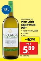 Promoties Pinot grigio delle venezie igp - Witte wijnen - Geldig van 22/05/2024 tot 28/05/2024 bij Lidl