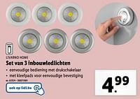 Promoties Set van 3 inbouwledlichten - Livarno - Geldig van 22/05/2024 tot 28/05/2024 bij Lidl