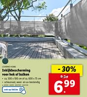 Promoties Inkijkbescherming voor hek of balkon - Livarno - Geldig van 22/05/2024 tot 28/05/2024 bij Lidl