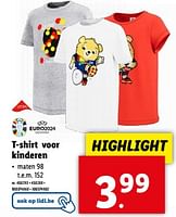 Promoties T-shirt voor kinderen - Huismerk - Lidl - Geldig van 22/05/2024 tot 28/05/2024 bij Lidl