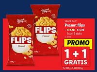 Promoties Peanut flips - Snack Day - Geldig van 22/05/2024 tot 28/05/2024 bij Lidl