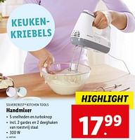 Promoties Silvercrest kitchen tools handmixer - SilverCrest - Geldig van 22/05/2024 tot 28/05/2024 bij Lidl