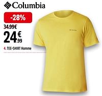 Promotions Tee-shirt homme - Columbia - Valide de 13/05/2024 à 31/05/2024 chez Intersport